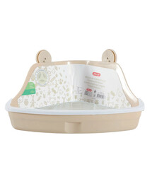 ZOLUX Malá rohová toaleta 32x23x14,5 béžová