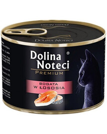 DOLINA NOTECI Premium S lososom pre dospelé mačky 185 g