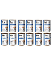 BRIT Veterinary Diet Cat Recovery Salmon 12x400 g
