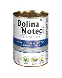 Dolina Noteci Premium pre dospelých psov treska s brokolicou 400 g
