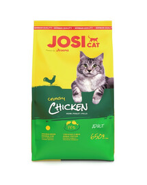 JOSERA JosiCat Crunchy Chicken 650g Krokety s hydinou pre dospelé mačky