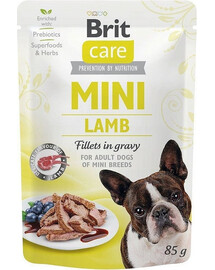 BRIT CARE Mini Adult Pouch Lamb 24x85 g vlhké krmivo pre malé plemená