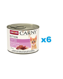 ANIMONDA Carny Kitten Baby Paté 6 x 200g
