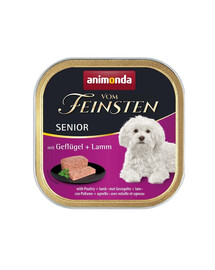 ANIMONDA Paštéta pre psov vom Feinsten Senior hydina a jahňacie 150 g