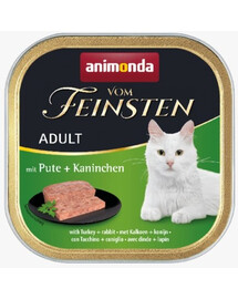 ANIMONDA Paštéta pre mačky vom Feinsten Classic morčacie a králik 100 g