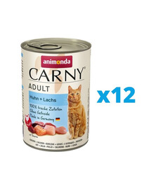 ANIMONDA Carny Adult kuracie, losos 12 x 400 g