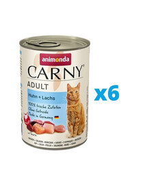 ANIMONDA Carny Adult kuracie s lososom 6 x 400 g