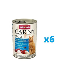 ANIMONDA Carny hovädzie s treskou a petržlenom 6 x 400 g