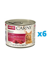 ANIMONDA Carny Hovädzie/Srdcia 6 x 200 g