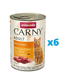 ANIMONDA Carny hovädzie s kuracím 6 x 400 g