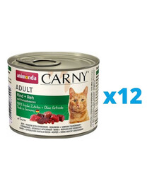 ANIMONDA Carny hovädzie a divina s čučoriedkami 12 x 200 g