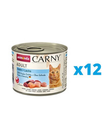 ANIMONDA Carny Adult kuracie s lososom 12 x 200 g