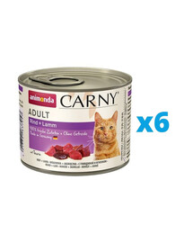 ANIMONDA Carny Adult hovädzie/jahňacie 6 x 200 g