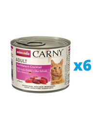 ANIMONDA Carny Mäsový kokteil 6 x 200 g