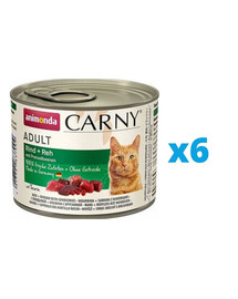 ANIMONDA Carny hovädzie, divina s čučoriedkami 6 x 200 g