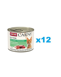 ANIMONDA Carny Kitten Beef&Chicken&Rabbit 12 x 200g