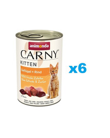 ANIMONDA Carny Kitten Poultry&Beef 6 x 400g