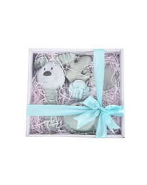 BARRY KING Darčeková súprava pre psov 5v1 šedá/modrá