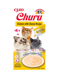 INABA Churu Cat s kuracím a syrom 56 g