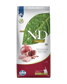 FARMINA N&D Prime Kitten 10 kg kuracie mäso s granátovým jablkom