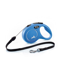 FLEXI Vodítko New Classic lanko 8 m nebesky modré do 12 kg