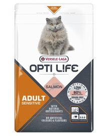 VERSELE-LAGA Opti Life Cat Adult Sensitive Salmon 1 kg pre citlivé dospelé mačky