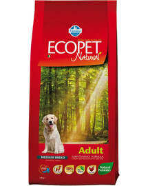 Krmivo FARMINA Ecopet Natural Adult Medium 12 kg pre dospelých psov stredných plemien