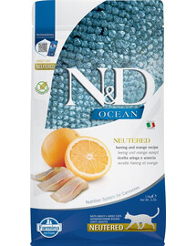 N&D Ocean Cat Neutered Adult Herring & Orange 1.5 kg