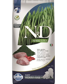 N&D Spirulina Puppy Medium&Maxi Lamb & Wolfberry 7 kg