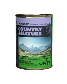 COUNTRY&NATURE Jahňacie krmivo bez obilnín 400 g