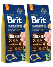 BRIT Premium By Nature Junior Medium M 2 x 15 kg