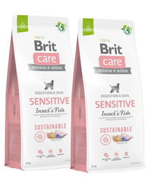 BRIT Care Sustainable Sensitive Insect & Fish 2 x 12kg