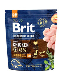 BRIT Premium By Nature Senior Small Medium S+M 1 kg