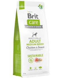 BRIT Care Sustainable Adult Medium Breed Chicken & Insect 12+2 kg ZADARMO