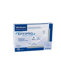 VIRBAC Effipro Spot-On Prípravok proti parazitom pre veľmi veľké psy M - 4 pipety