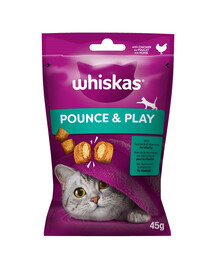 WHISKAS Energia a vitalita 45 g kuracie maškrty pre mačky