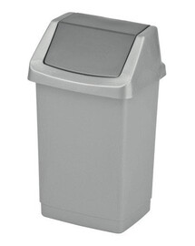 Výklopný kôš CURVER CLICK-IT 25l strieborný