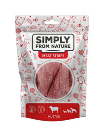 SIMPLY FROM NATURE Meat Strips Baranie stripsy pre psov 80 g