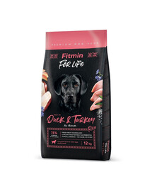 FITMIN Dog For Life Duck & Turkey 12 kg