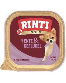 RINTI Gold Duck&Poultry Mini krmivo kačacie a hydinové mäso 100 g