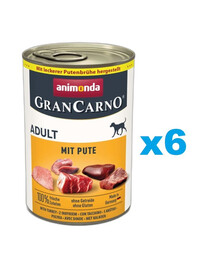 ANIMONDA GranCarno Adult s hovädzím a morčacím mäsom 6x400g