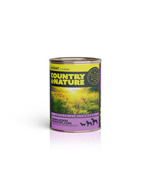 COUNTRY&NATURE Bezobilné mokré krmivo Bažant s cuketou 400 g
