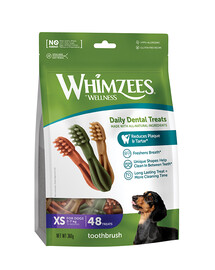WHIMZEES Zubné hryzátka Zubná kefka XS 48 ks