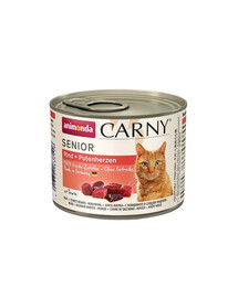 ANIMONDA Carny Senior hovädzie a morčacie srdcia 200 g