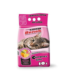 Benek Super Compact bentonitové stelivo  citrusová sviežosť 10L