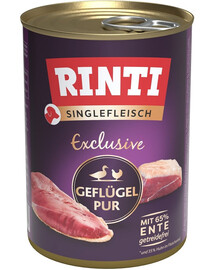 RINTI Singlefleisch Exclusive Poultry Pure monoproteínové mäso hydina 400 g