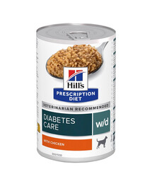 HILL'S Prescription Diet Canine w/d Diabetes Care s kuracím mäsom 370 g konzerva