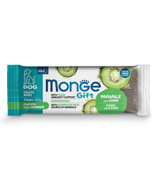 MONGE Gift Fruits Bars 100 g Krmivo s bravčovinou a kivi pre šteňatá