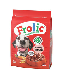 FROLIC Naturally Irresistible 2,6 kg Krmivo pre psov s čerstvým hovädzím mäsom