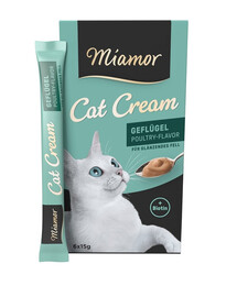 MIAMOR Cat PoultryCream hydinový krém 6x15ml